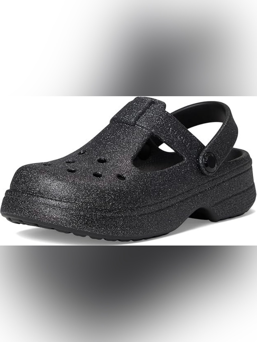 Brand new Crocs big Kids' Classic Mary Jane Glitter Clog size J5